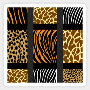 Mixed Animal Print Sticker